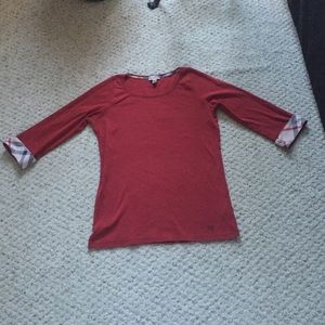 Burberry red top