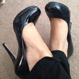 Black Patent Leather Jessica Simpson Heels