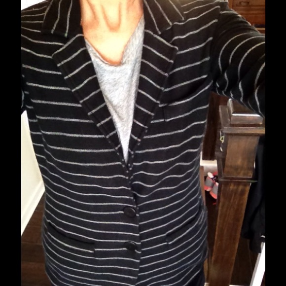 Black TART jersey striped jacket