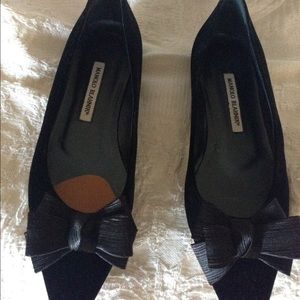 Mamolo Blahnik Velvet Shoes