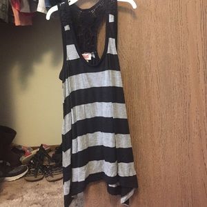 Flowy crotchet back tank top