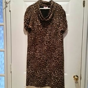 Animal Print Shift Dress