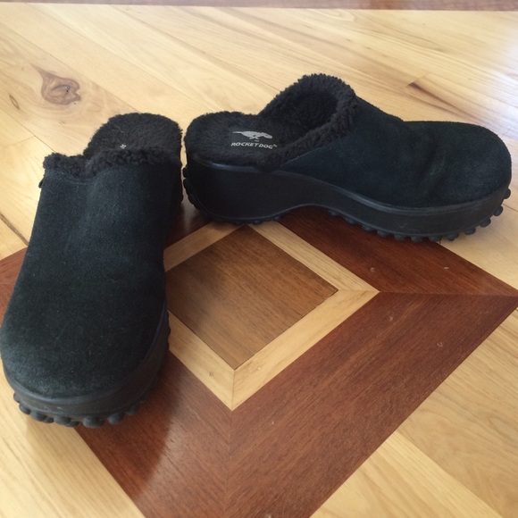 Fuzzy Suede Clogs
