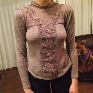 Free People Rare Victorian Romance Top