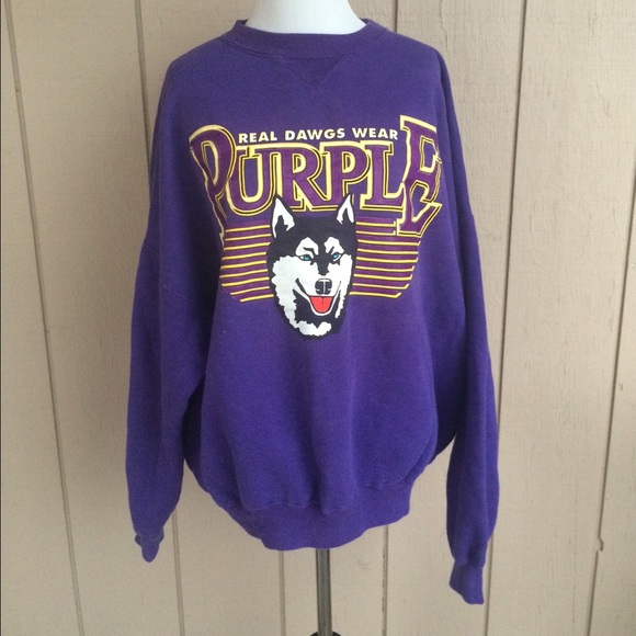 🚩Sold🚩90's Vintage - Huskies pullover