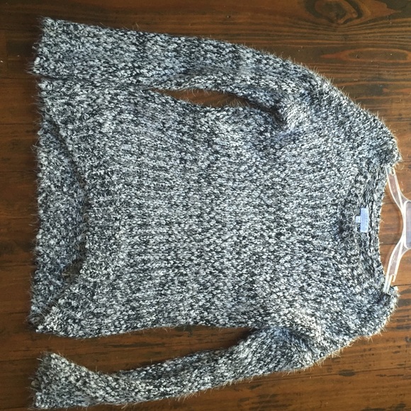 Black & White fuzzy sweater