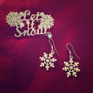 Let it snow jewelry set!