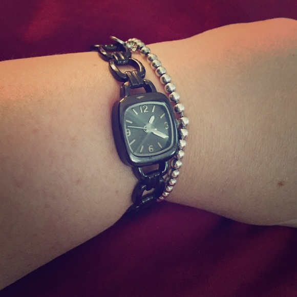 Pewter color bravely watch