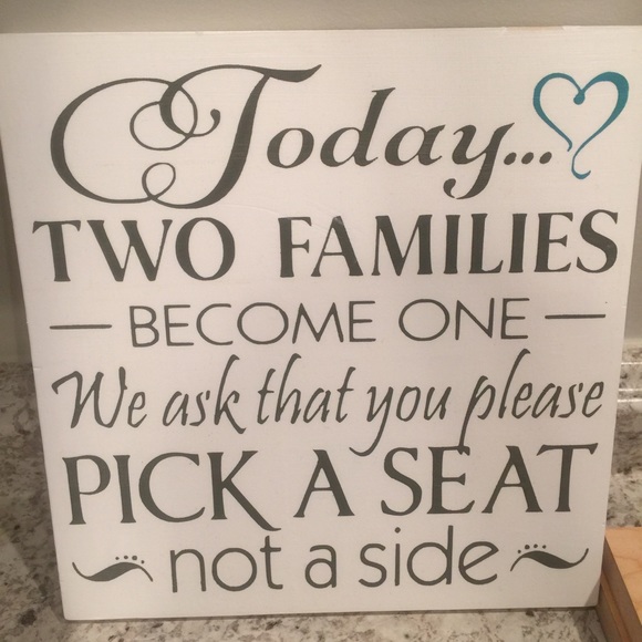 🚫SOLD 🚫 Wedding seating wood sign