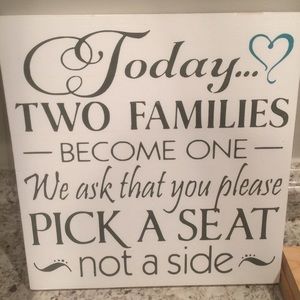 🚫SOLD 🚫 Wedding seating wood sign