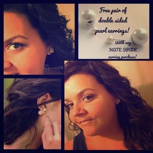 Free pair of double sided Pearl earrings!💕🆓⚪️♠️