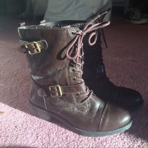 Brown Combat Boots