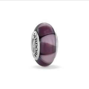 Purple Murano glass Pandora Charm