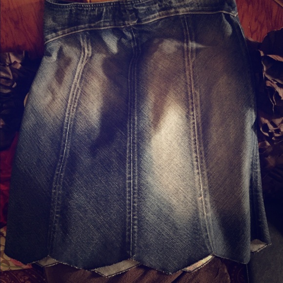 7 of all mankind jean skirt