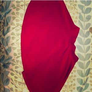 Red skirt