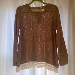 Flowy Sweater with Lace!