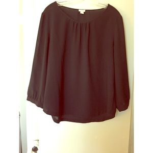 J. Crew Black Blouse