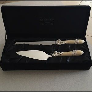 wedding knife and server set