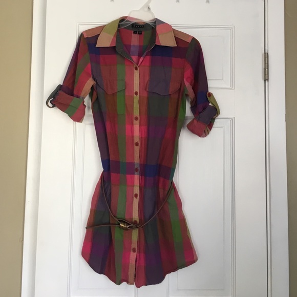 Theory Plaid dress