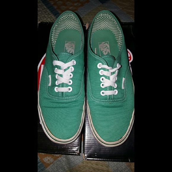 Green Vans Womens-10 Mens-8.5