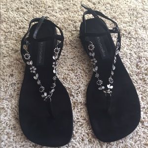 Black "Rhinestone" sandals