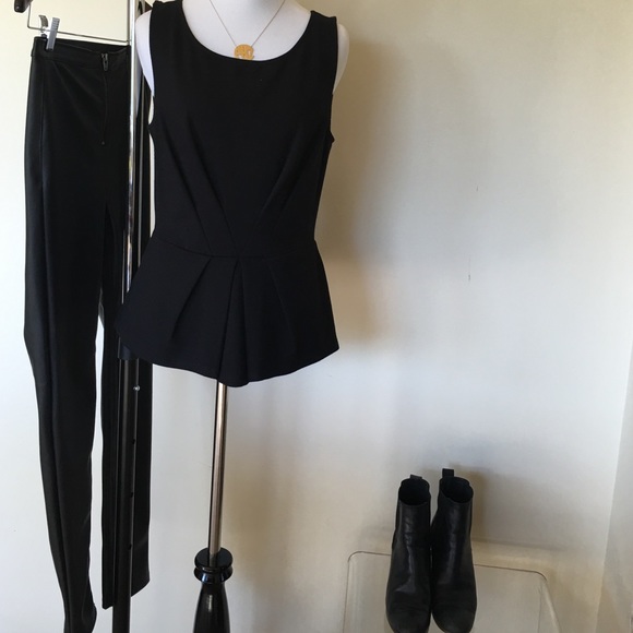 BAILEY 44 Black peplum top from anthropologie