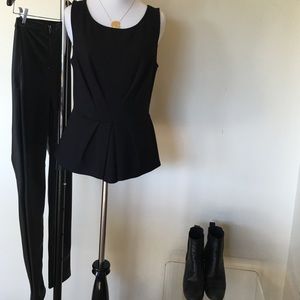 BAILEY 44 Black peplum top from anthropologie