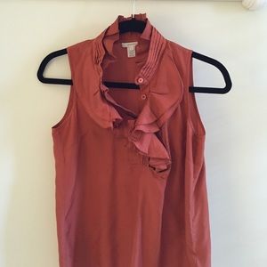 J crew ruffle front top