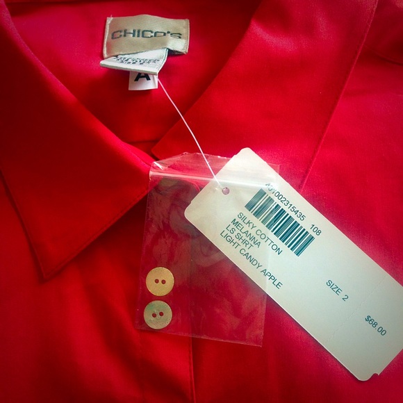 Silky cotton button down