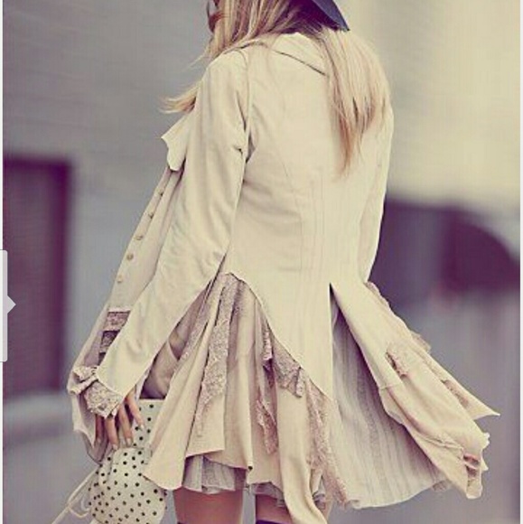 FREE PEOPLE suede STORM JACKET - Picture 3 of 5