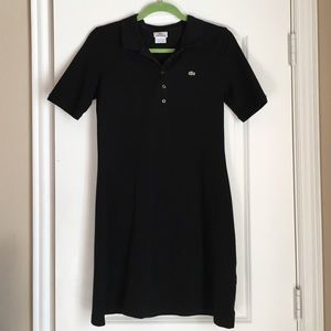 Black Lacoste polo dress