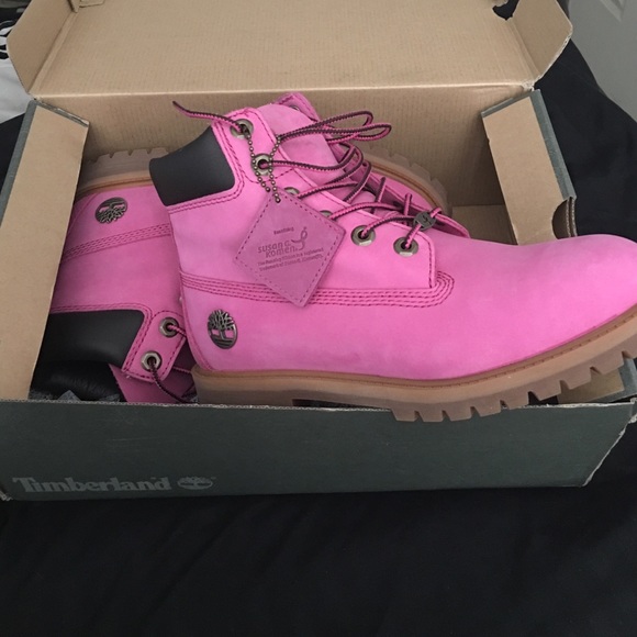 Pink Timberland Boots