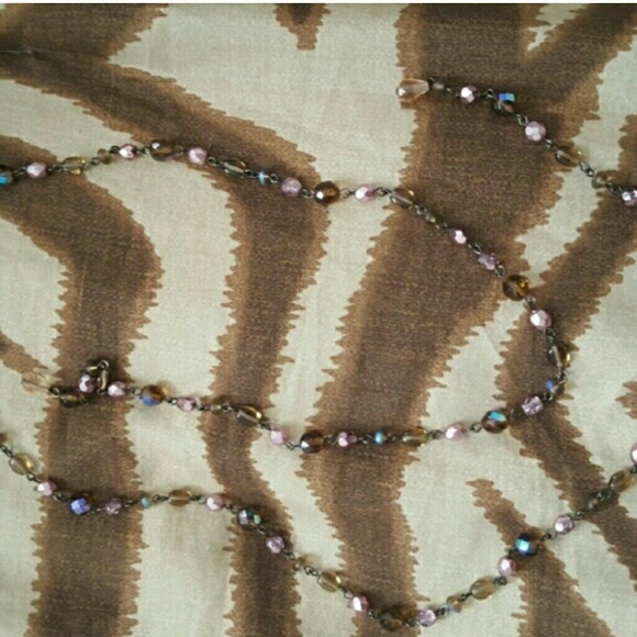 Beautiful long purple necklace