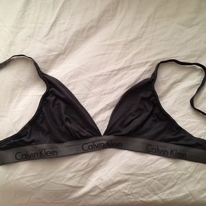 Calvin Klein dual tone triangle bralette!