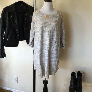 TopShop maternity long sleeve short gray ish dress