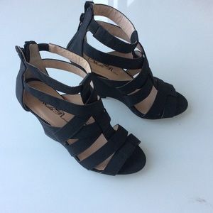 Black strappy sandals
