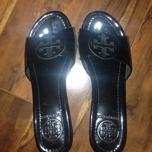 Tory Burch Black Wedges