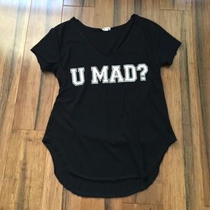"U mad" graphic tee