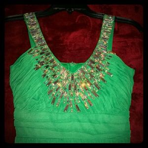 Green formal dress