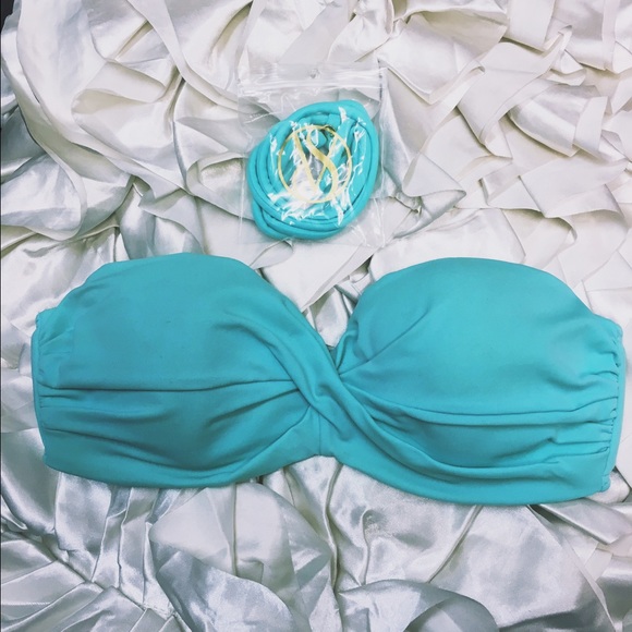 Victoria's Secret light blue push-up bikini