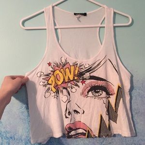 "Pow" crop top!