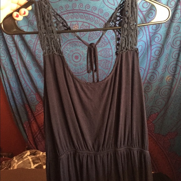 Navy blue summer dress - Picture 2 of 3