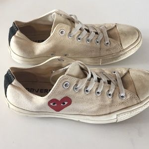 Comme Des Garçons PLAY converse off-white sneakers
