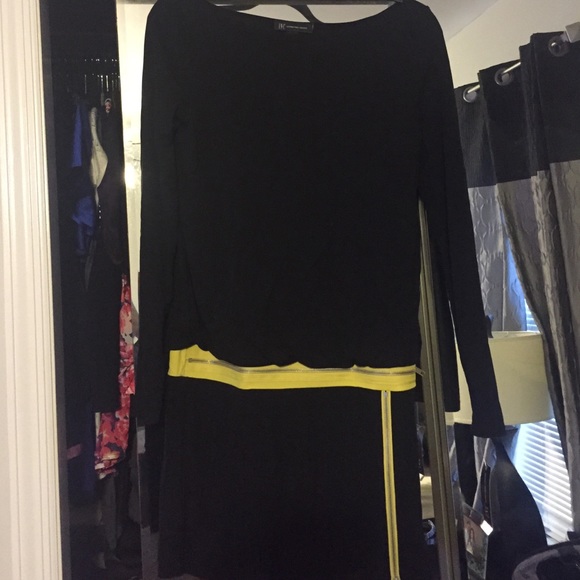 Black and yellow dress