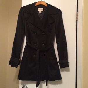 White House Black Market Sateen Trench Coat