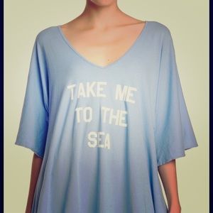 WildFox 'Take Me To The Sea' Tahiti Tunic NWT