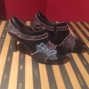 Beautiful Bobbi Blu Booties with Lace and Velvet