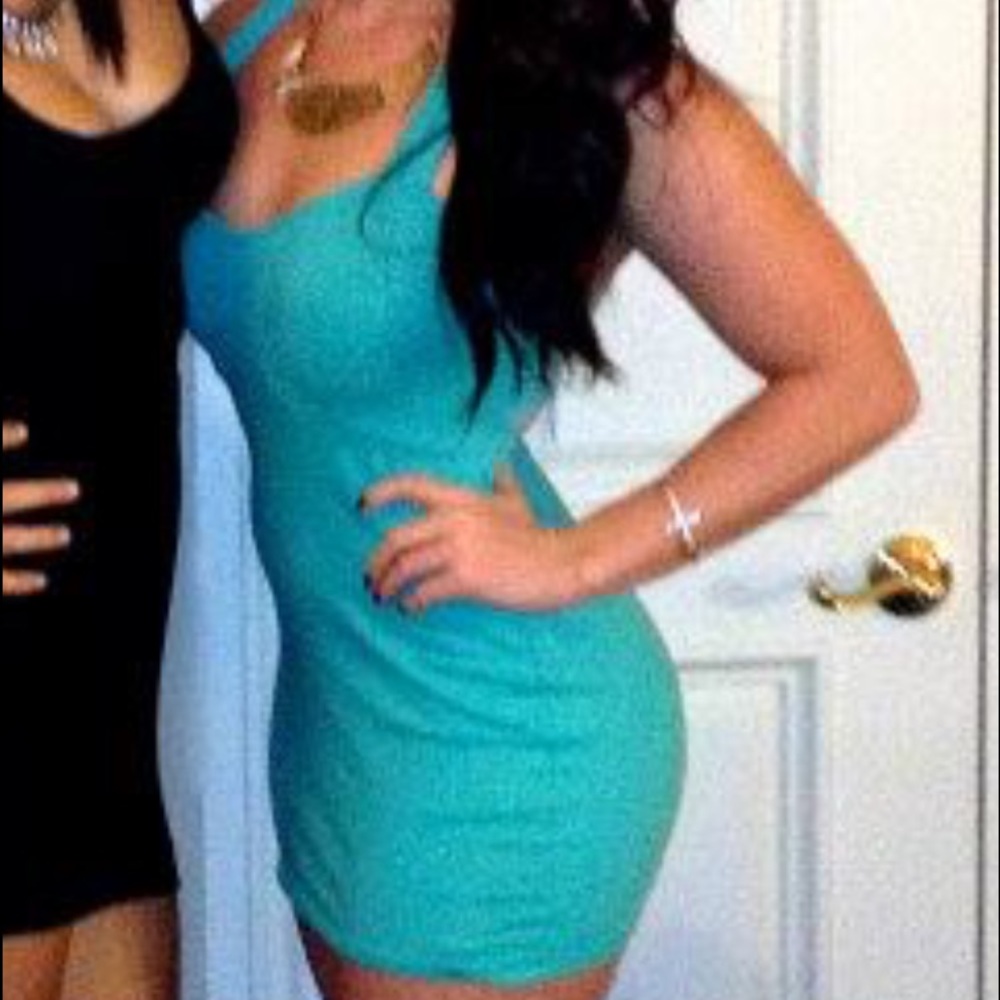 Teal small shirt from Nasty Gal