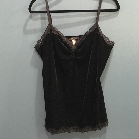 Black velvety camisole