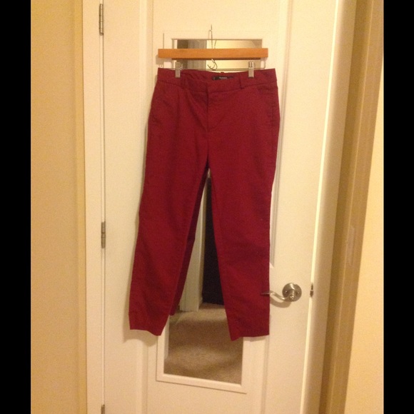 Red dress pants